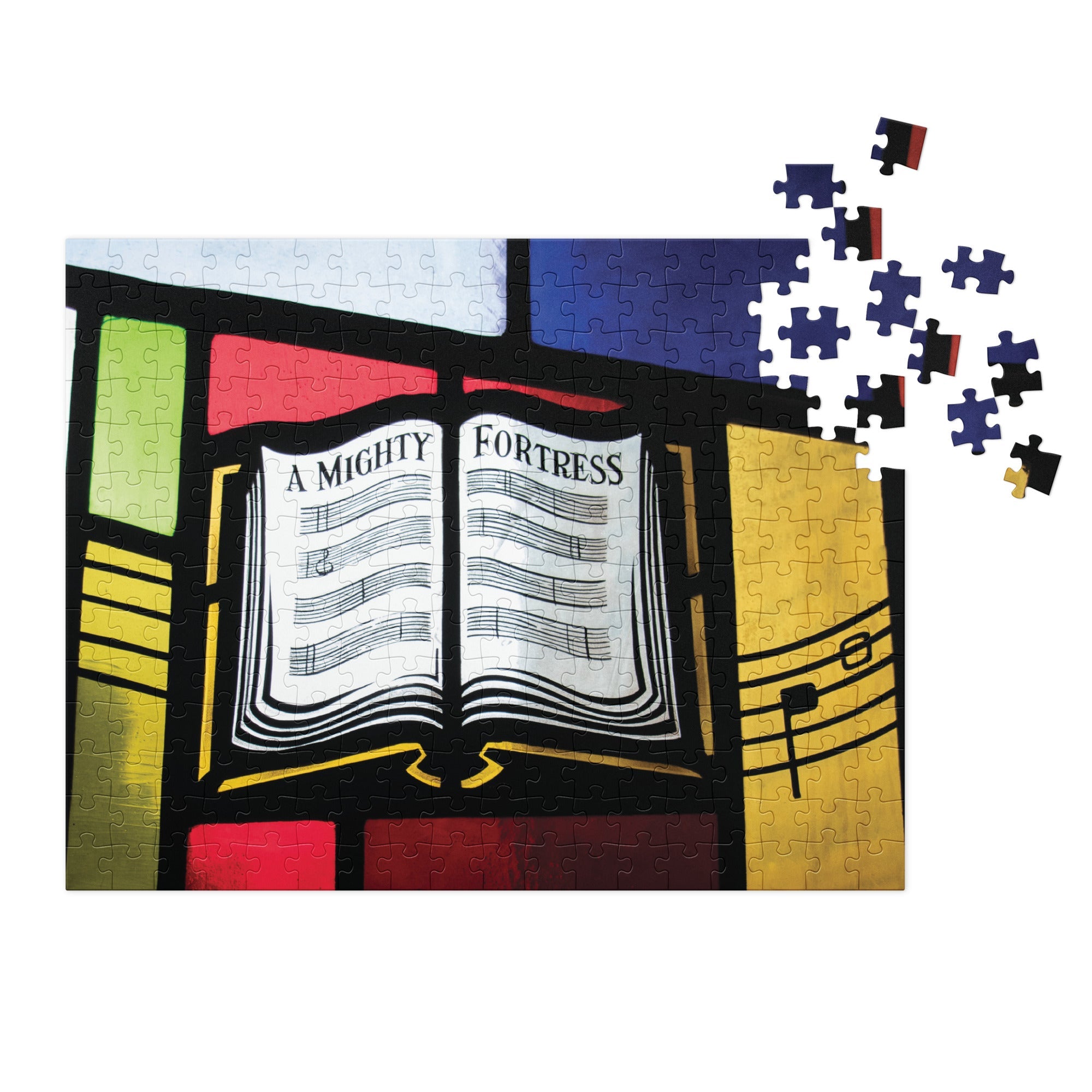 A Mighty Fortress Puzzle – Trinity Lutheran Church Stained Glass - Phoenix Anthem, LLC