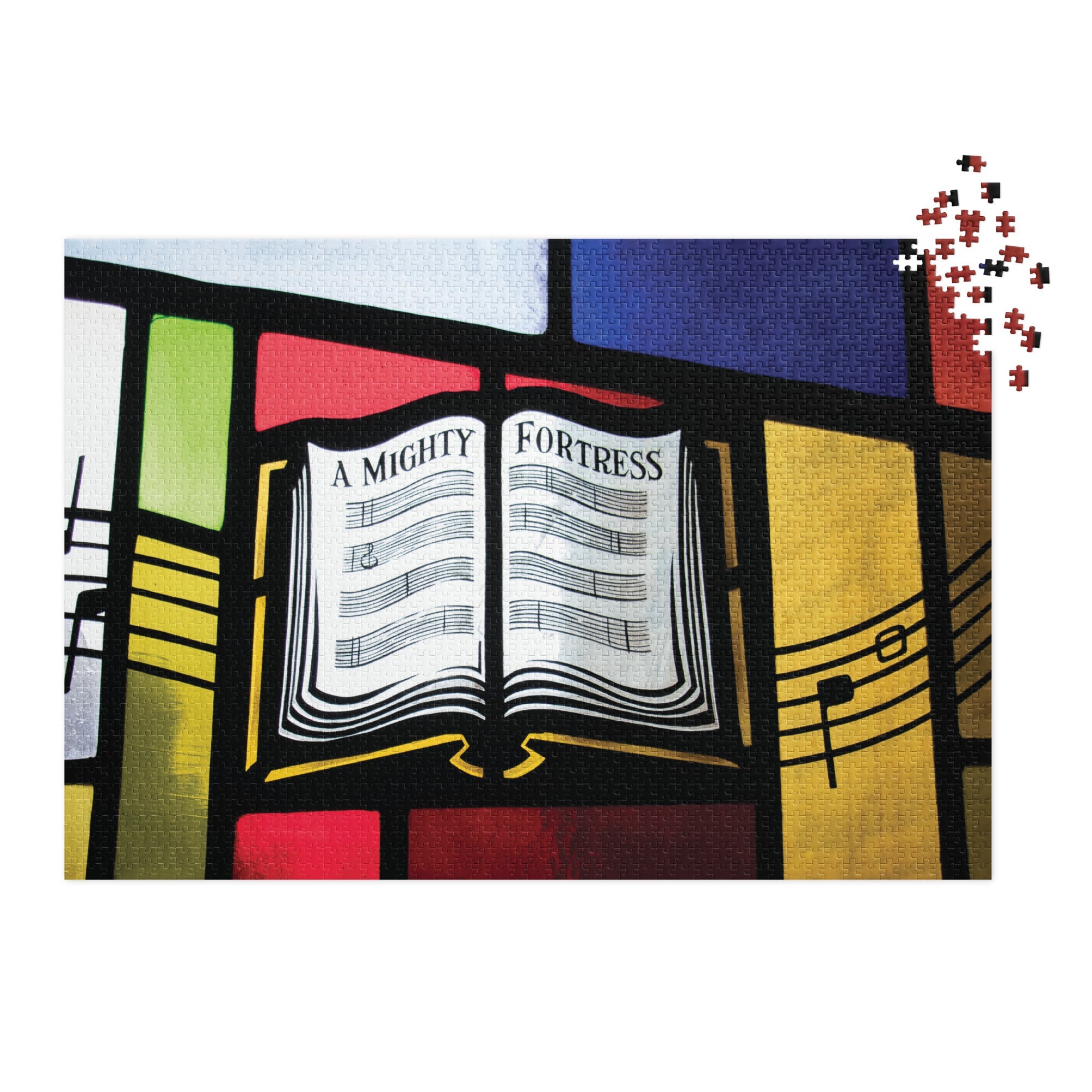 A Mighty Fortress Puzzle – Trinity Lutheran Church Stained Glass - Phoenix Anthem, LLC