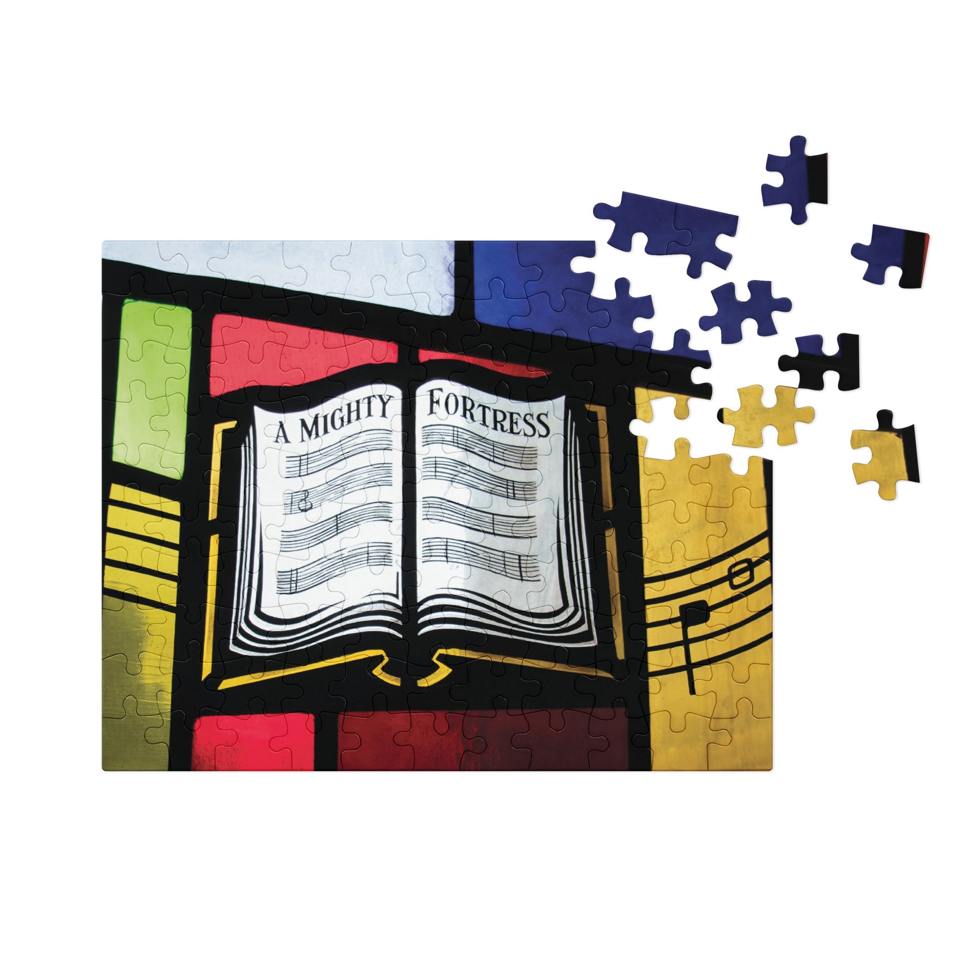 A Mighty Fortress Puzzle – Trinity Lutheran Church Stained Glass - Phoenix Anthem, LLC
