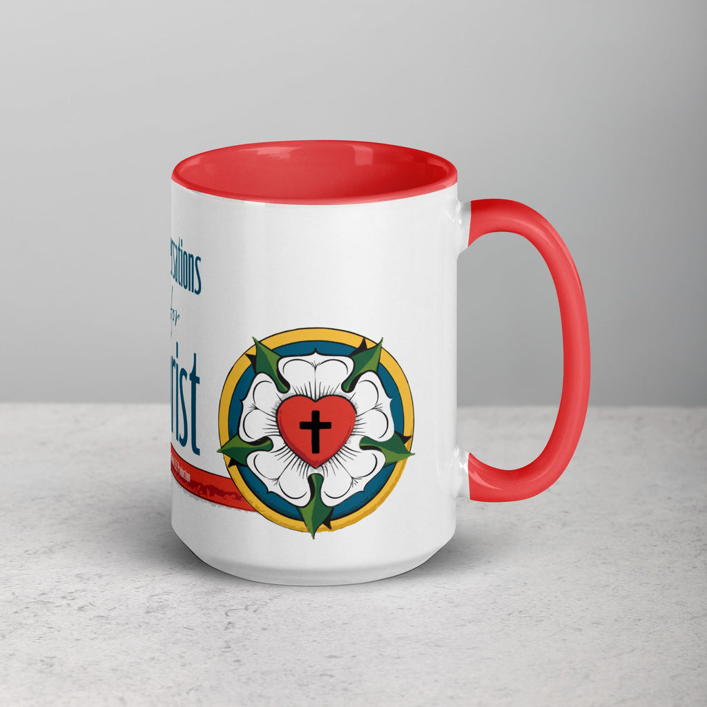 Conversations for Christ Mug with Luther Rose - Phoenix Anthem, LLC