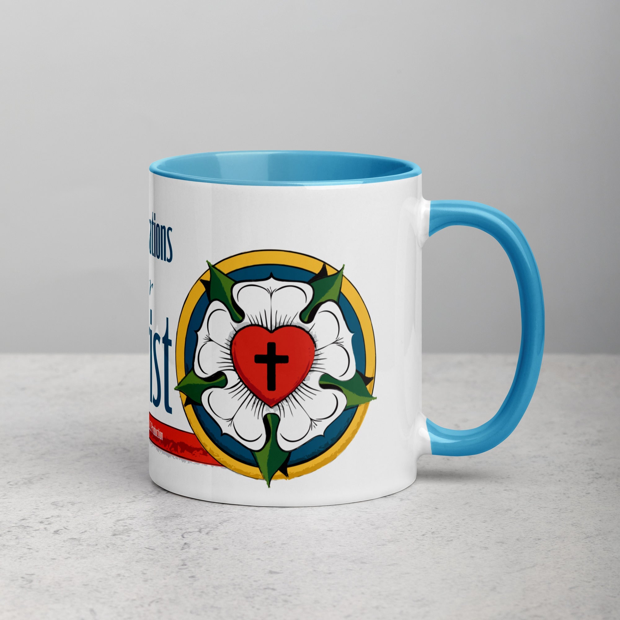 Conversations for Christ Mug with Luther Rose - Phoenix Anthem, LLC
