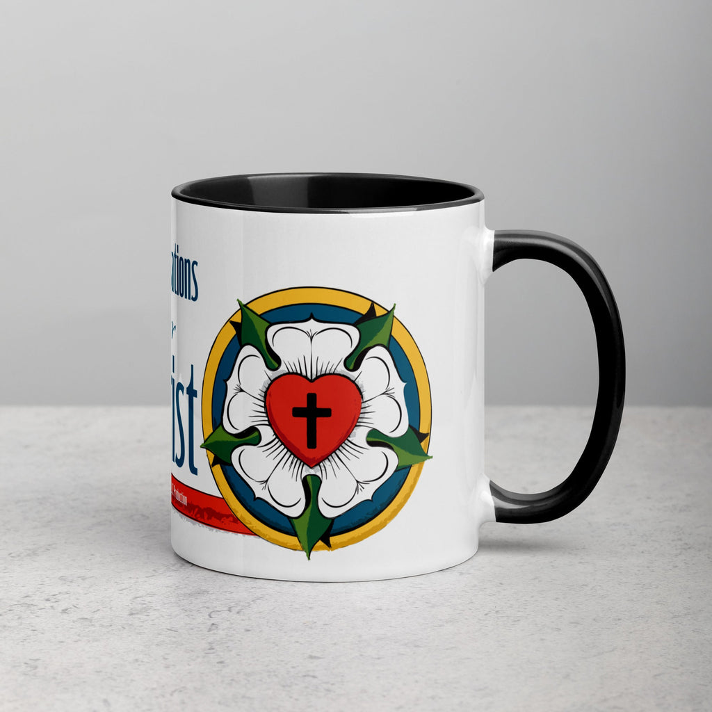 Conversations for Christ Mug with Luther Rose - Phoenix Anthem, LLC