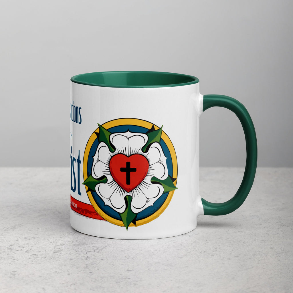 Conversations for Christ Mug with Luther Rose - Phoenix Anthem, LLC