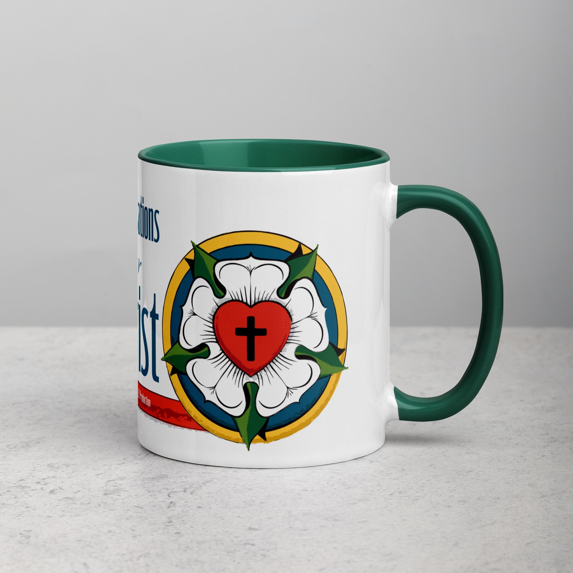 Conversations for Christ Mug with Luther Rose - Phoenix Anthem, LLC