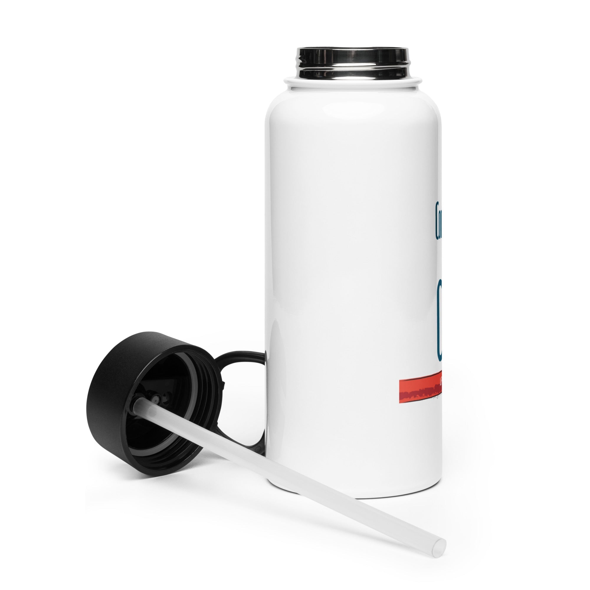 Conversations for Christ Stainless Steel Water Bottle (Straw Lid) - Phoenix Anthem, LLC