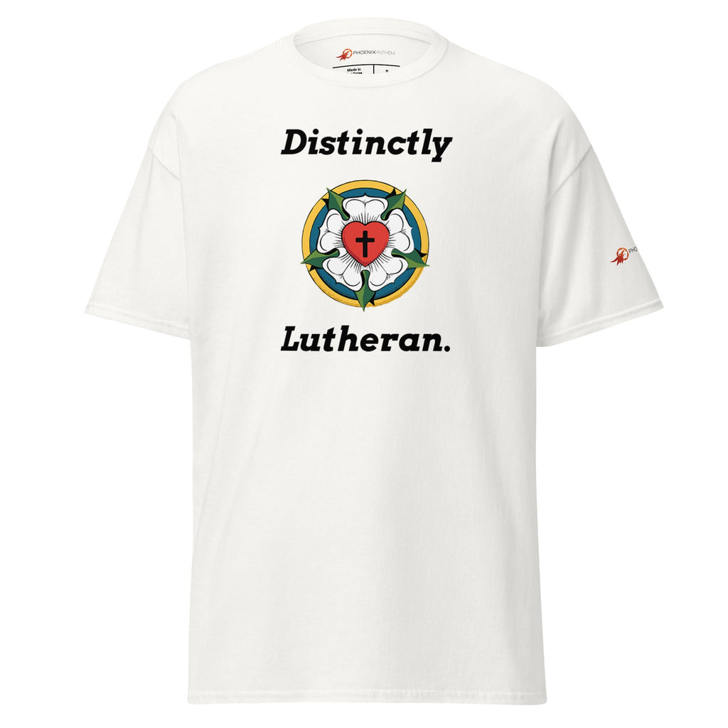 "Distinctly Lutheran" Adult Classic Tee - Phoenix Anthem, LLC