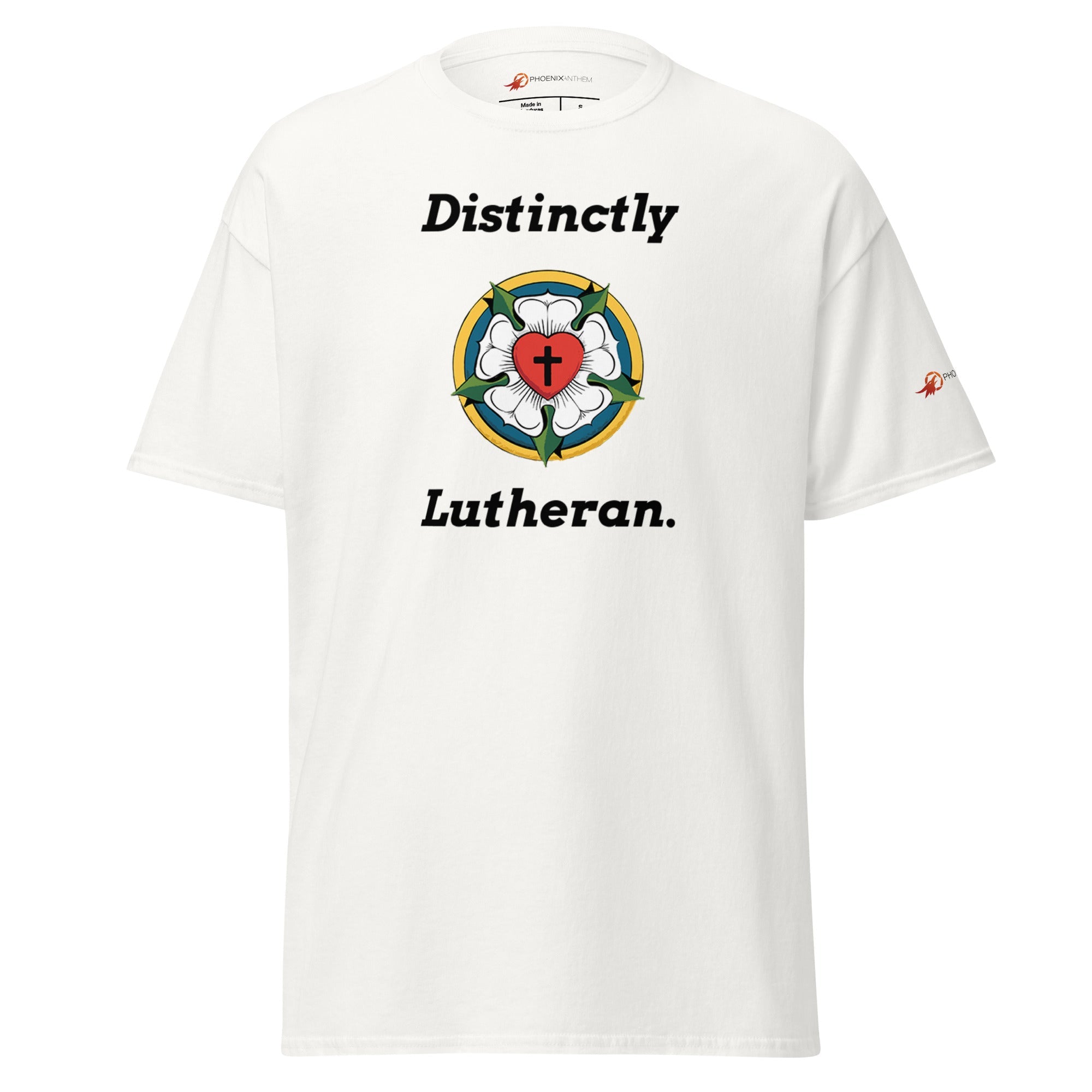 "Distinctly Lutheran" Adult Classic Tee - Phoenix Anthem, LLC