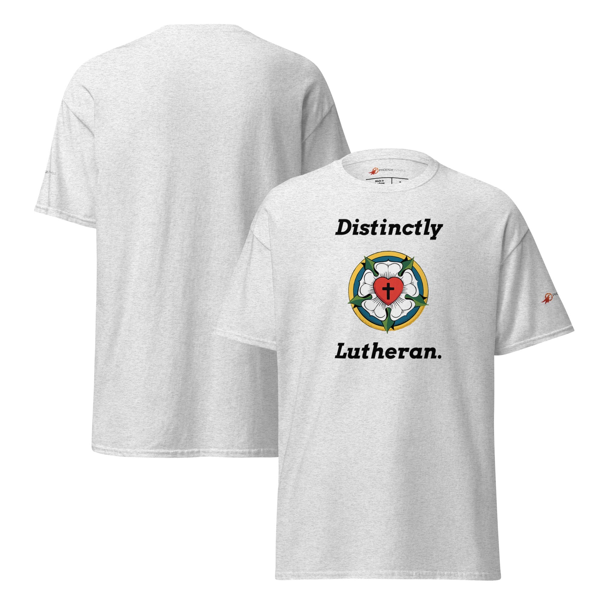 "Distinctly Lutheran" Adult Classic Tee - Phoenix Anthem, LLC