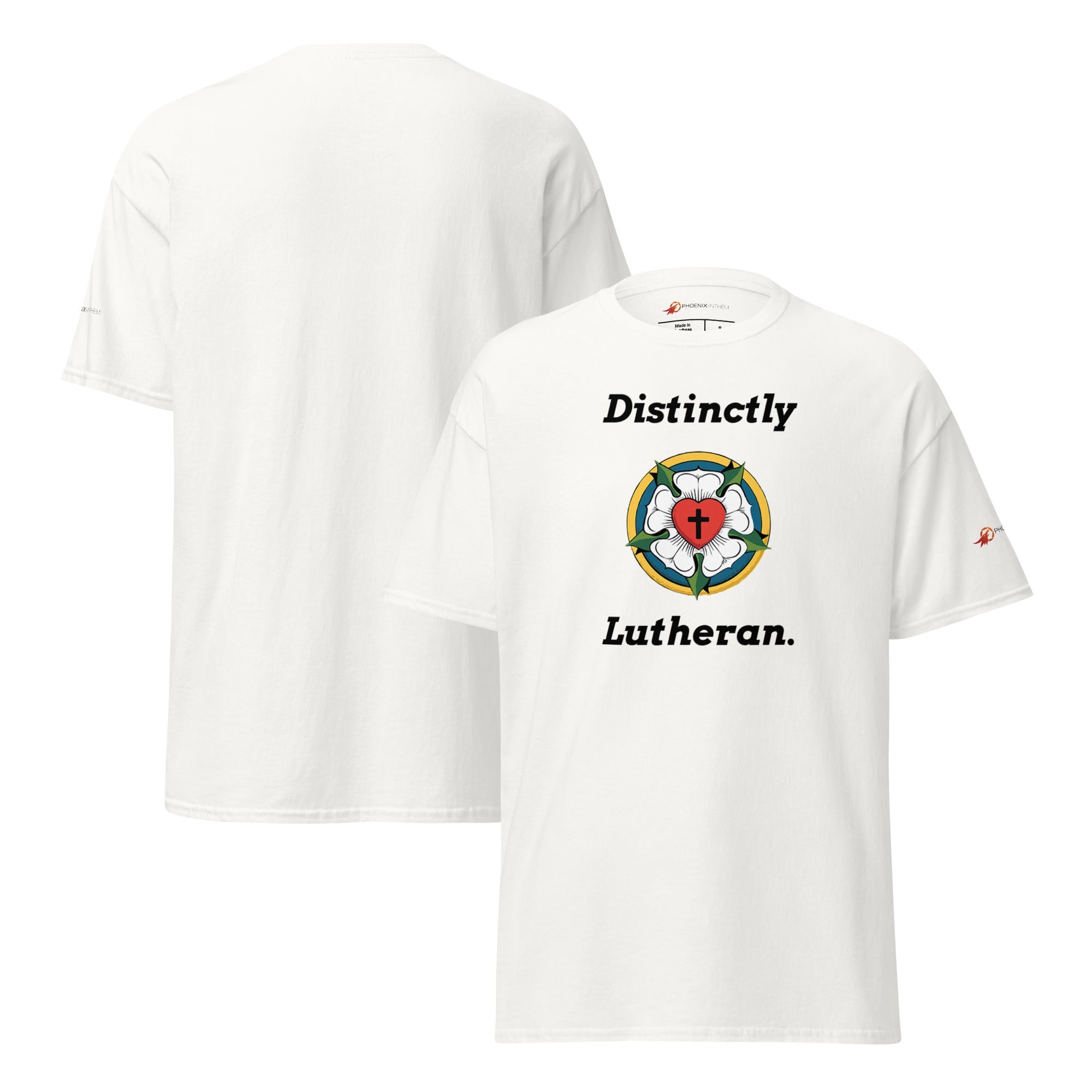 "Distinctly Lutheran" Adult Classic Tee - Phoenix Anthem, LLC