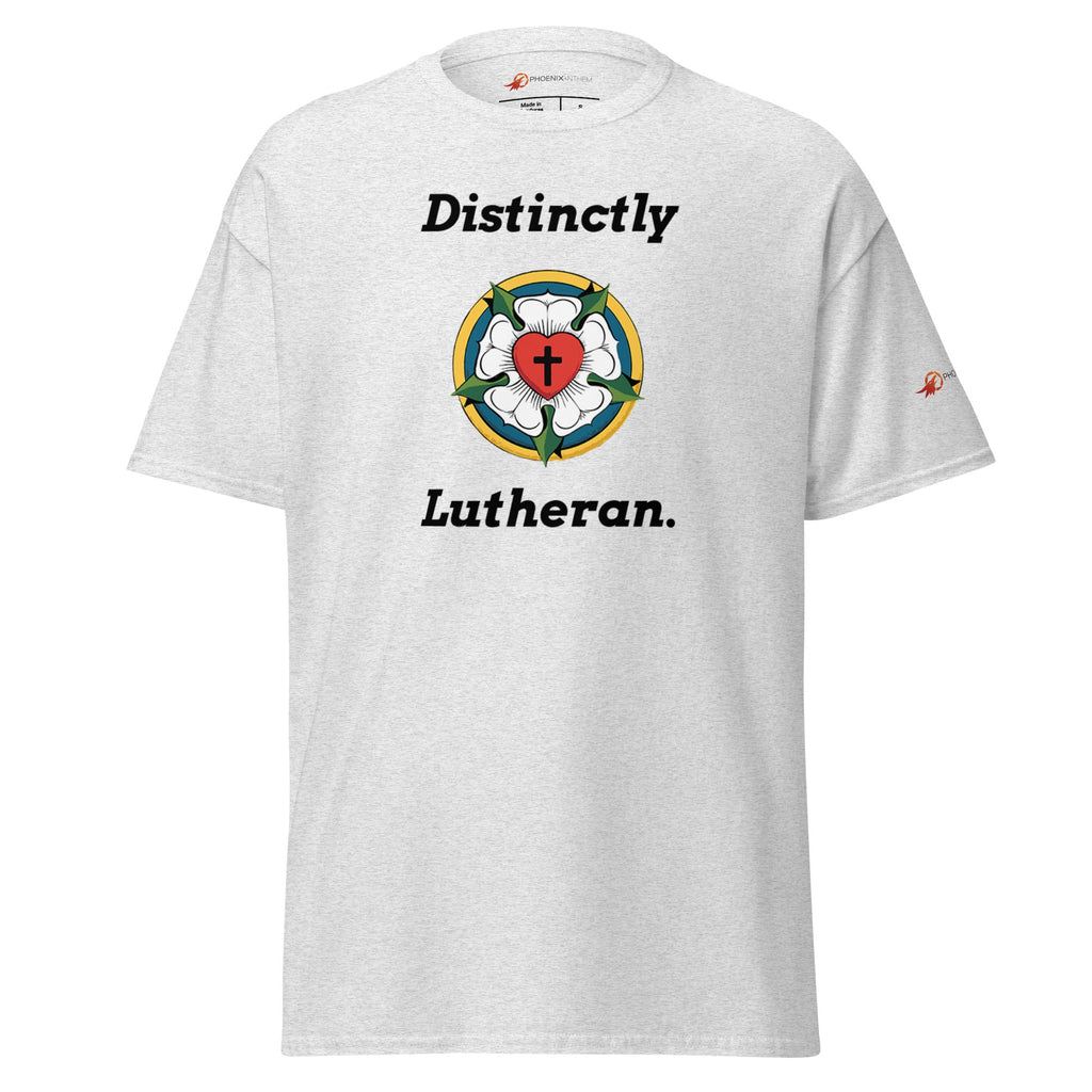 "Distinctly Lutheran" Adult Classic Tee - Phoenix Anthem, LLC