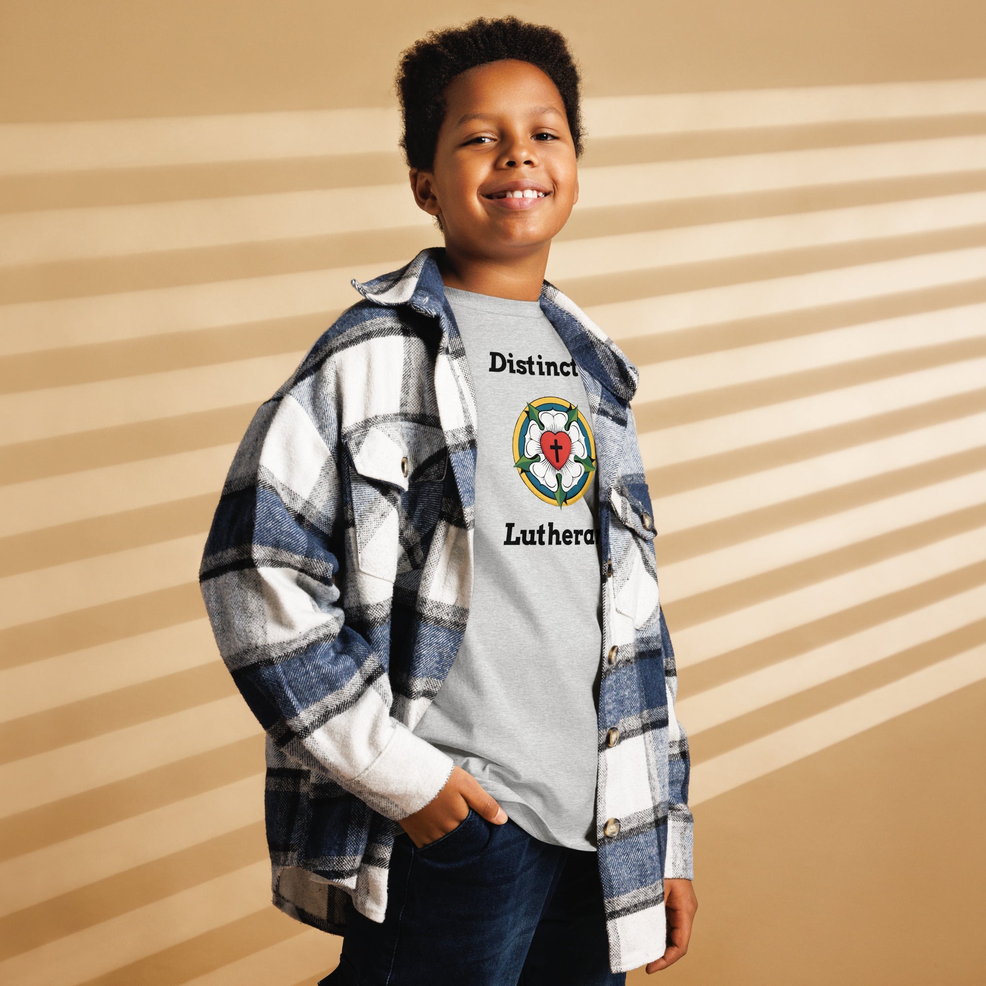 "Distinctly Lutheran" Youth Classic Tee - Phoenix Anthem, LLC