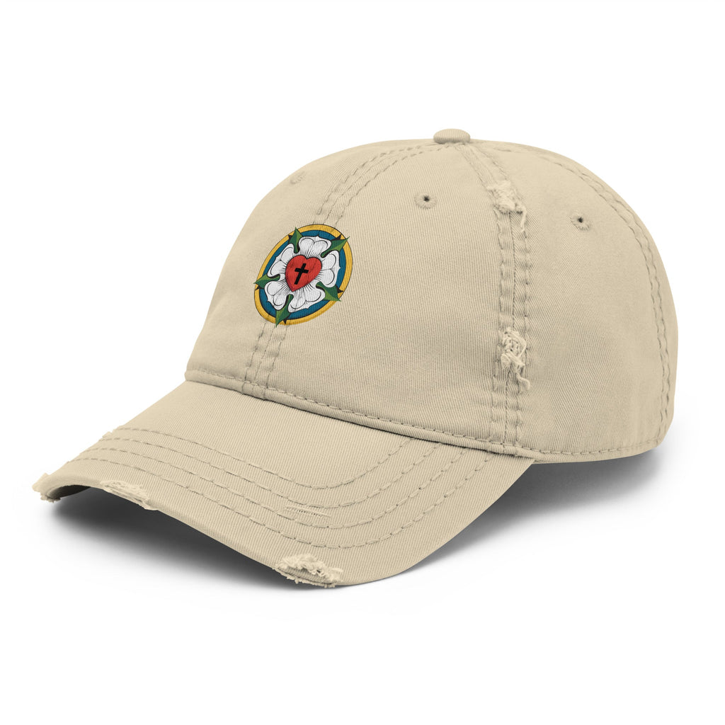 Luther Rose Distressed Dad Hat - Phoenix Anthem, LLC
