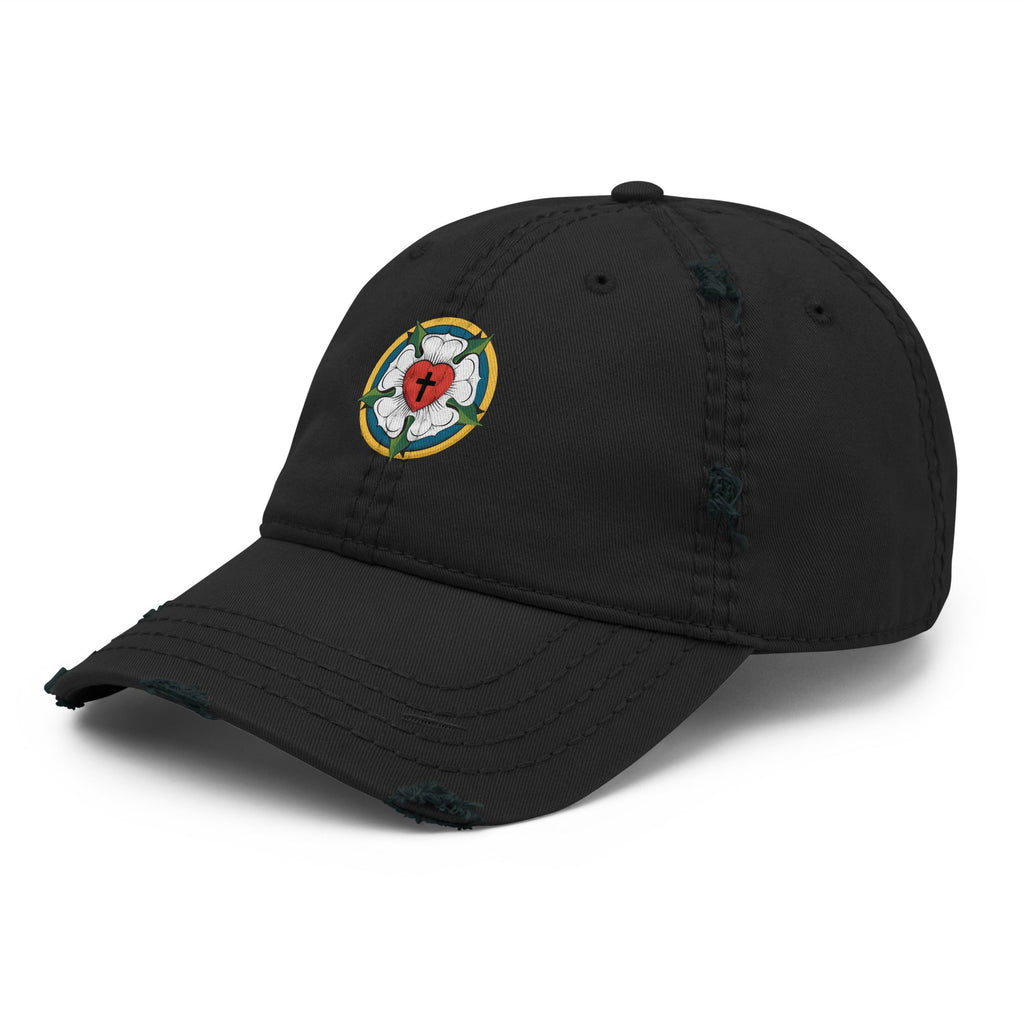 Luther Rose Distressed Dad Hat - Phoenix Anthem, LLC