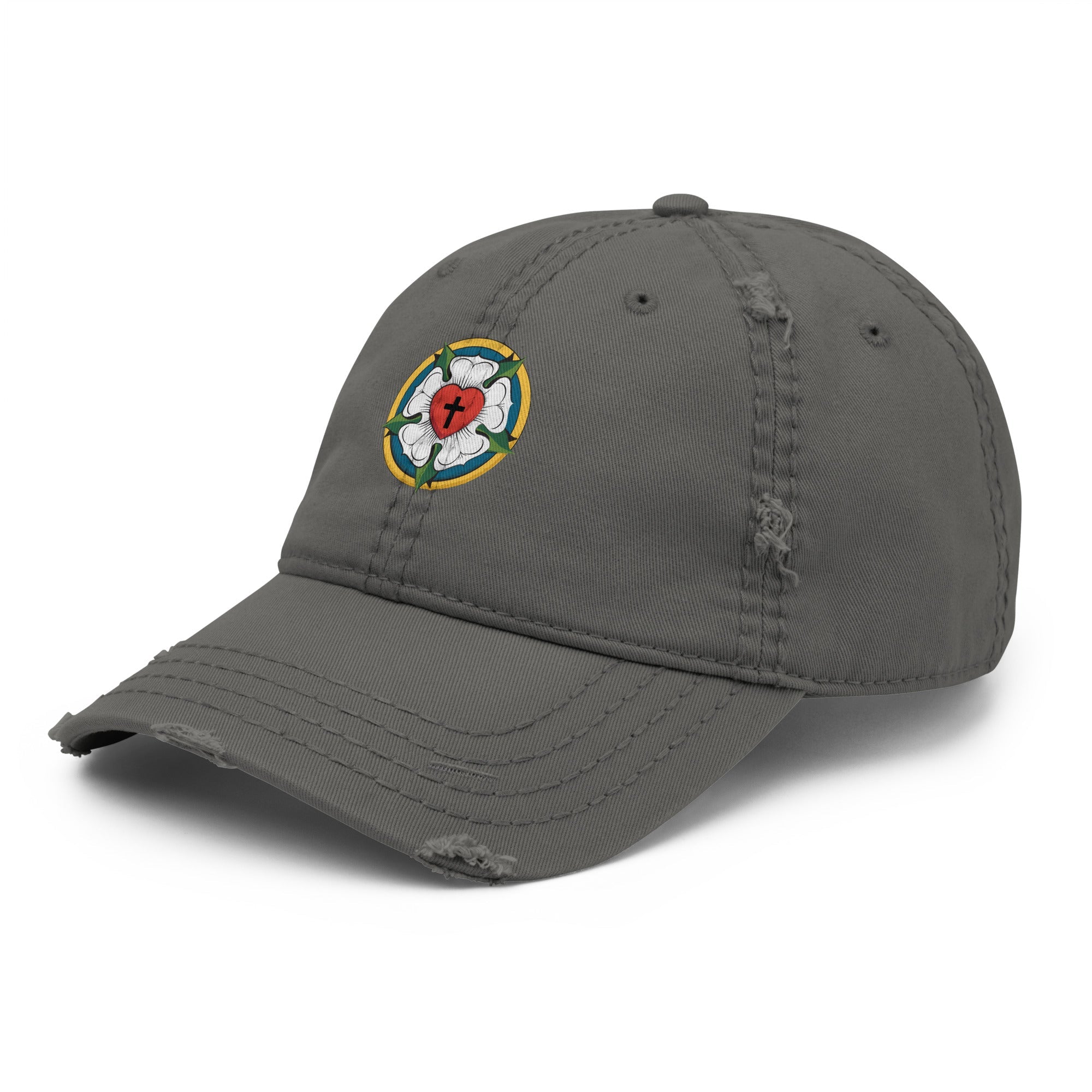 Luther Rose Distressed Dad Hat - Phoenix Anthem, LLC