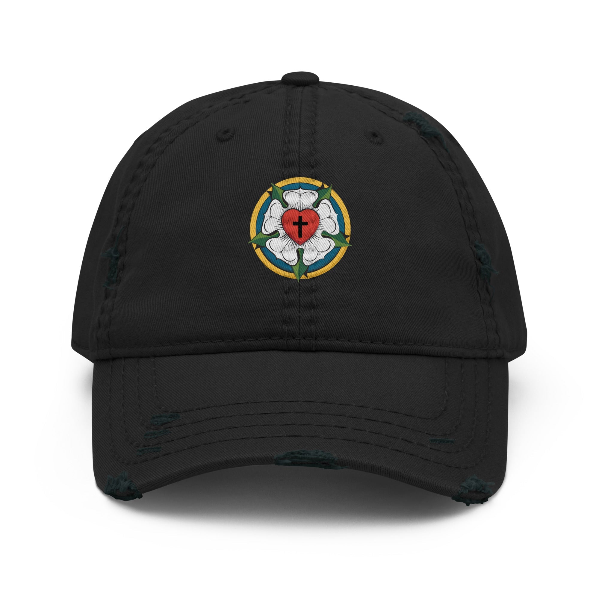 Luther Rose Distressed Dad Hat - Phoenix Anthem, LLC
