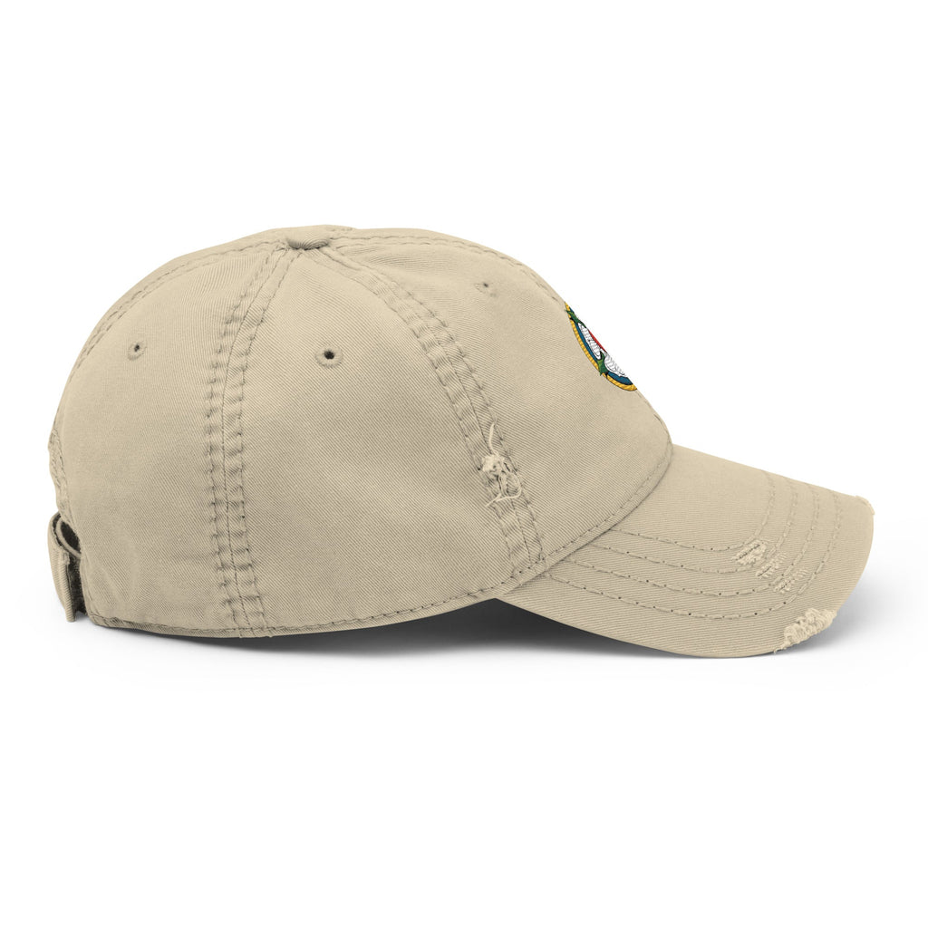 Luther Rose Embroidered Distressed Dad Hat - Phoenix Anthem, LLC
