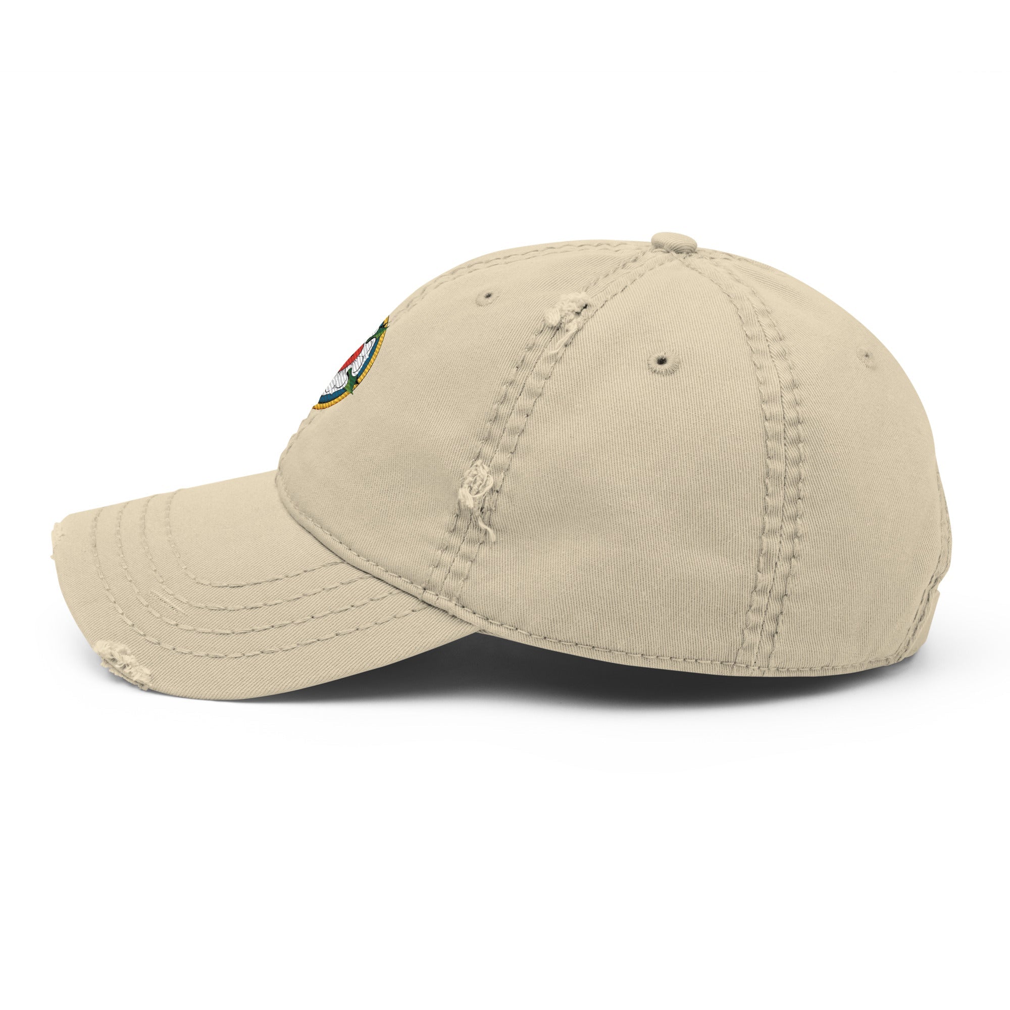 Luther Rose Embroidered Distressed Dad Hat - Phoenix Anthem, LLC