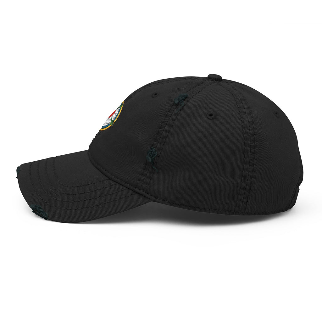 Luther Rose Embroidered Distressed Dad Hat - Phoenix Anthem, LLC
