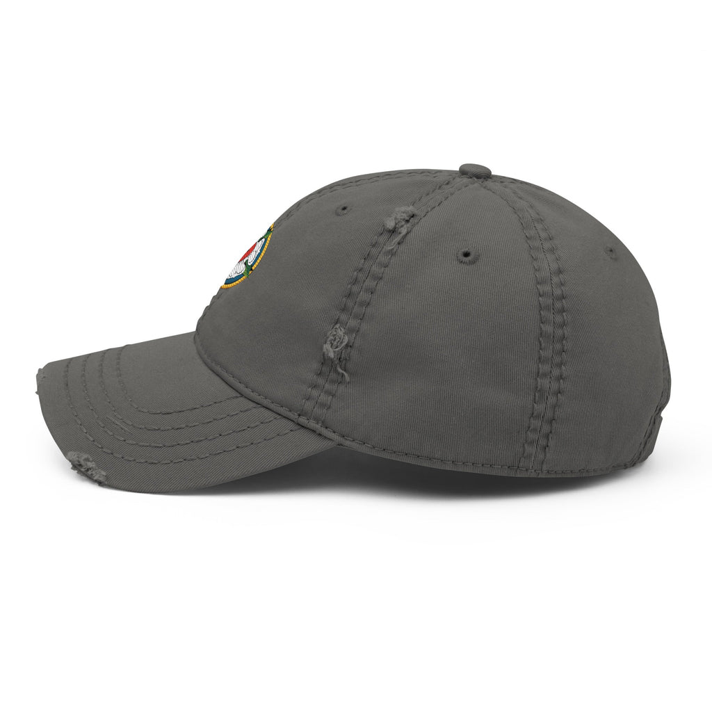 Luther Rose Embroidered Distressed Dad Hat - Phoenix Anthem, LLC