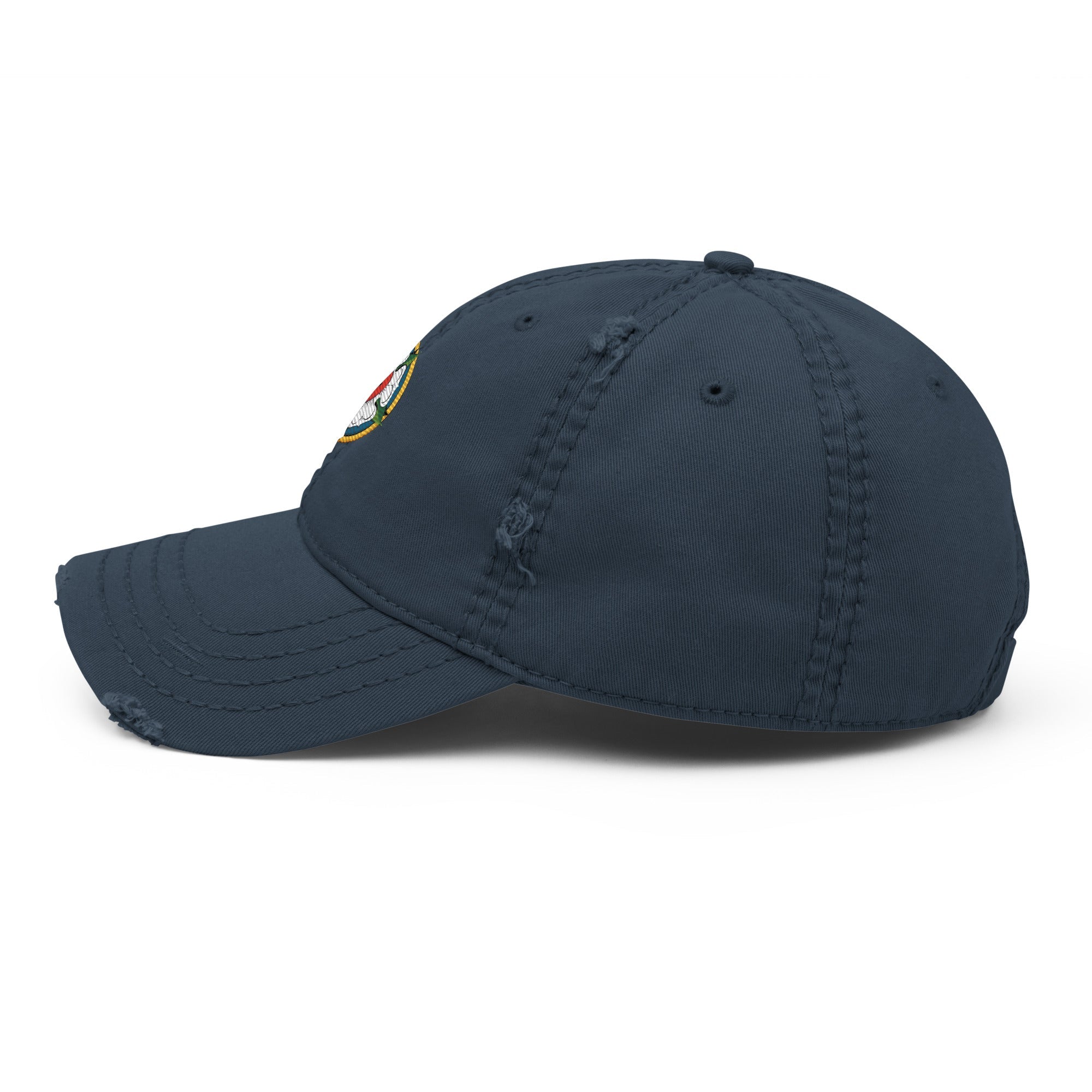 Luther Rose Embroidered Distressed Dad Hat - Phoenix Anthem, LLC