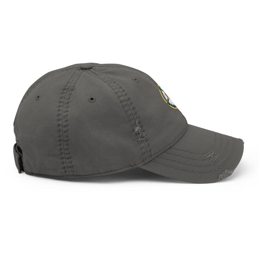 Luther Rose Embroidered Distressed Dad Hat - Phoenix Anthem, LLC
