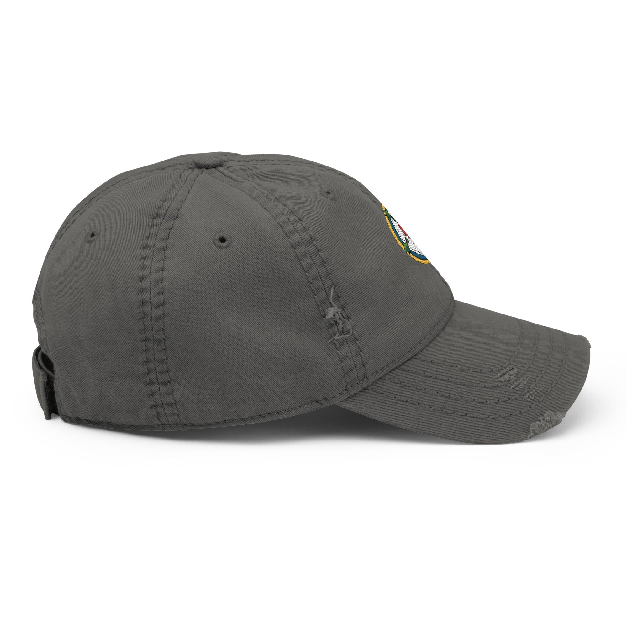 Luther Rose Embroidered Distressed Dad Hat - Phoenix Anthem, LLC