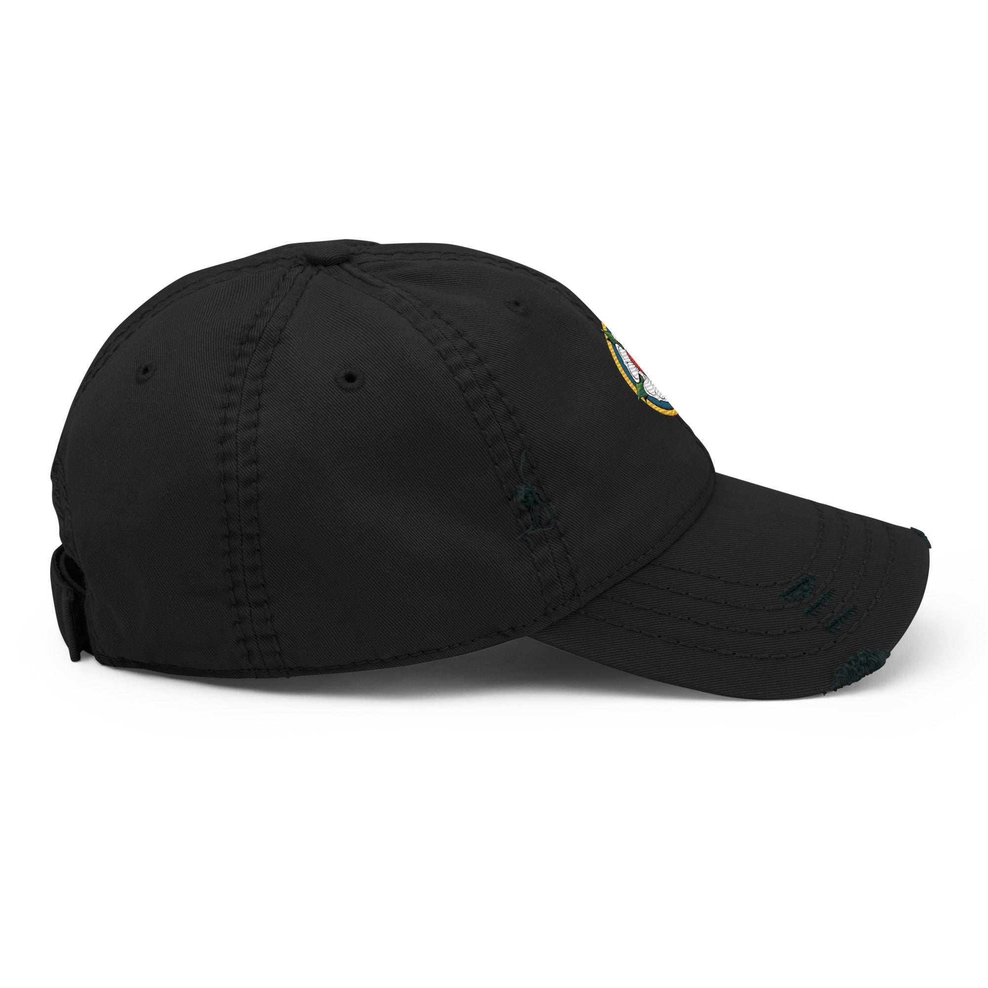 Luther Rose Embroidered Distressed Dad Hat - Phoenix Anthem, LLC