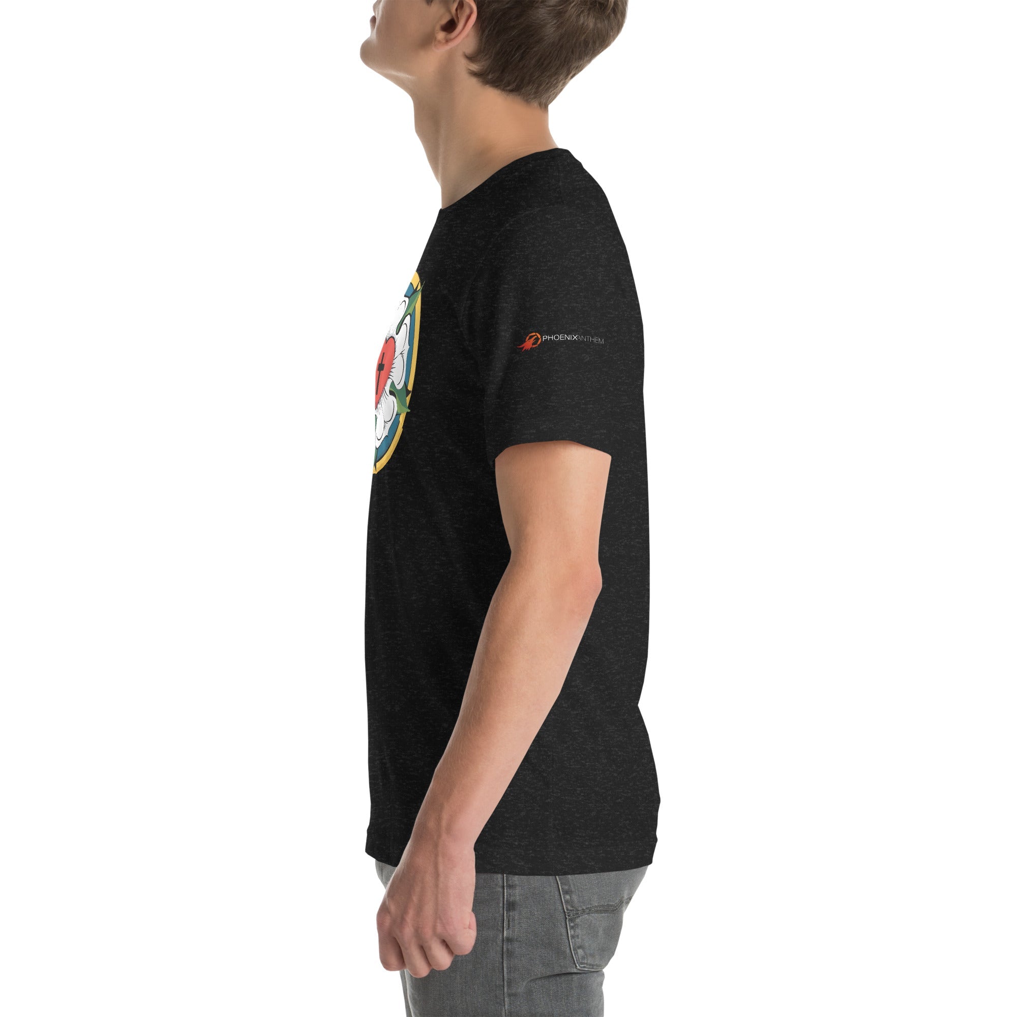 Luther Rose Unisex T-Shirt | Faith in Comfort - Phoenix Anthem, LLC