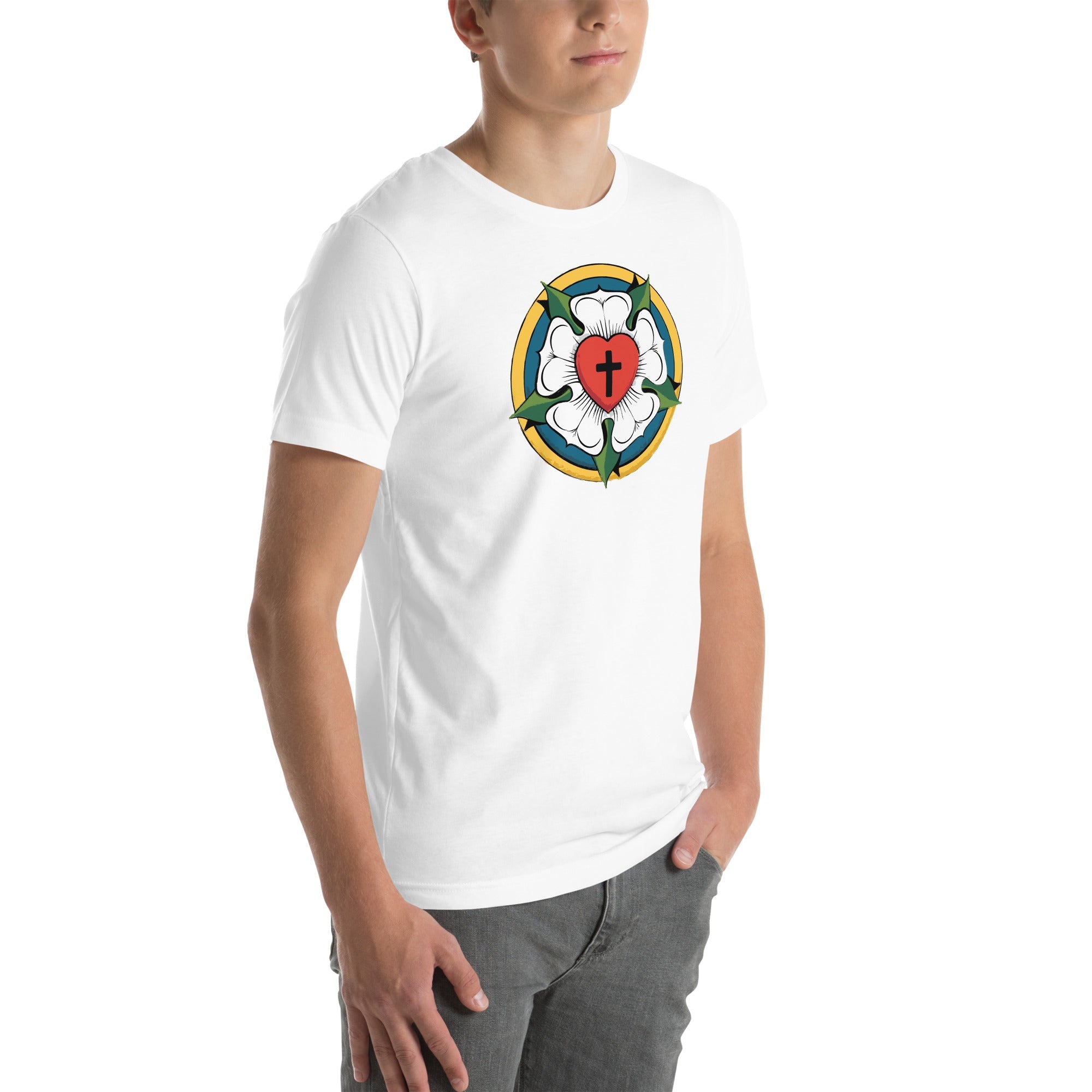 Luther Rose Unisex T-Shirt | Faith in Comfort - Phoenix Anthem, LLC
