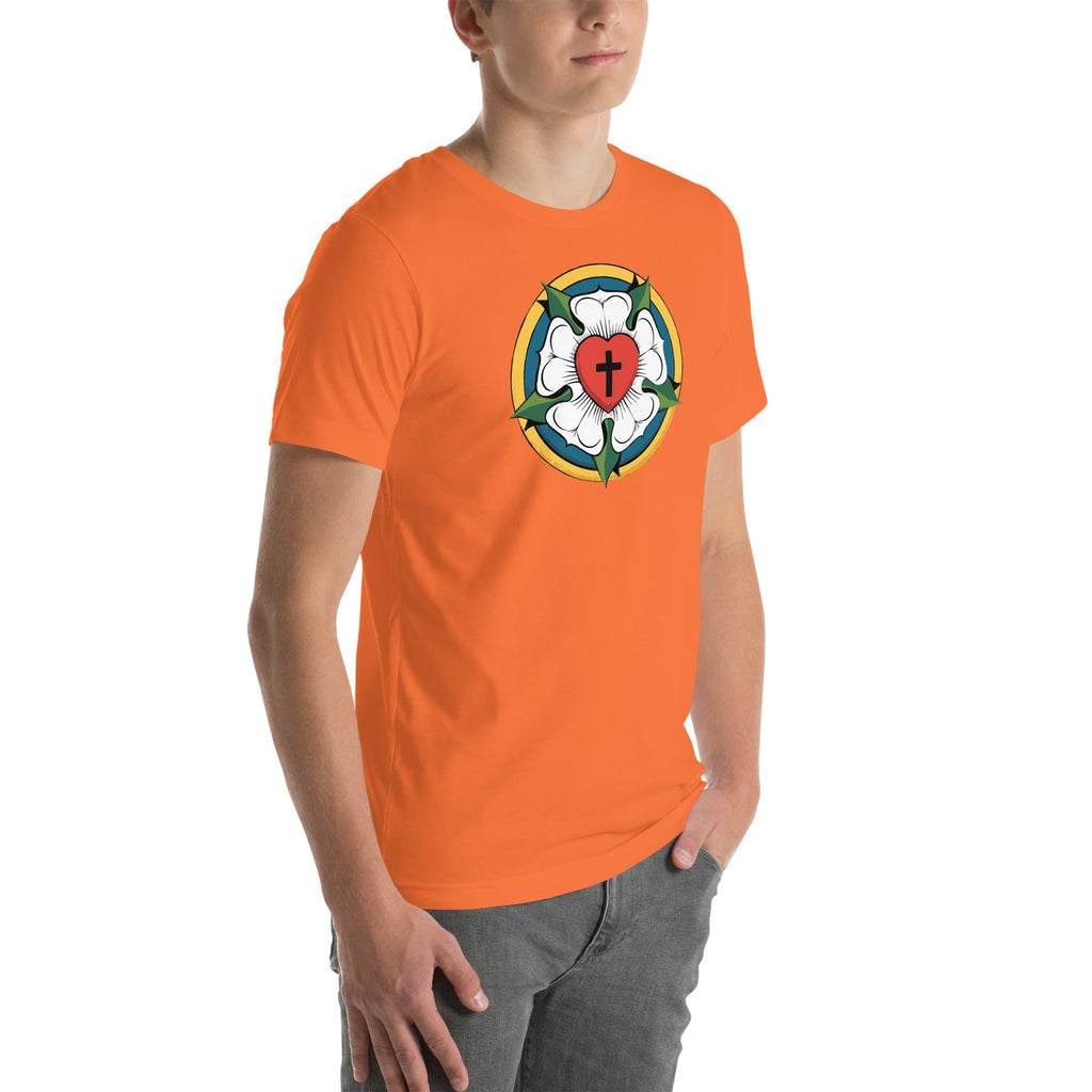 Luther Rose Unisex T-Shirt | Faith in Comfort - Phoenix Anthem, LLC