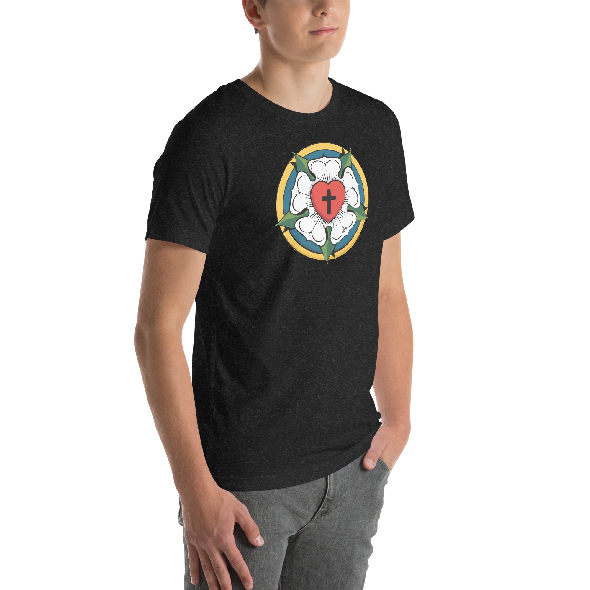 Luther Rose Unisex T-Shirt | Faith in Comfort - Phoenix Anthem, LLC
