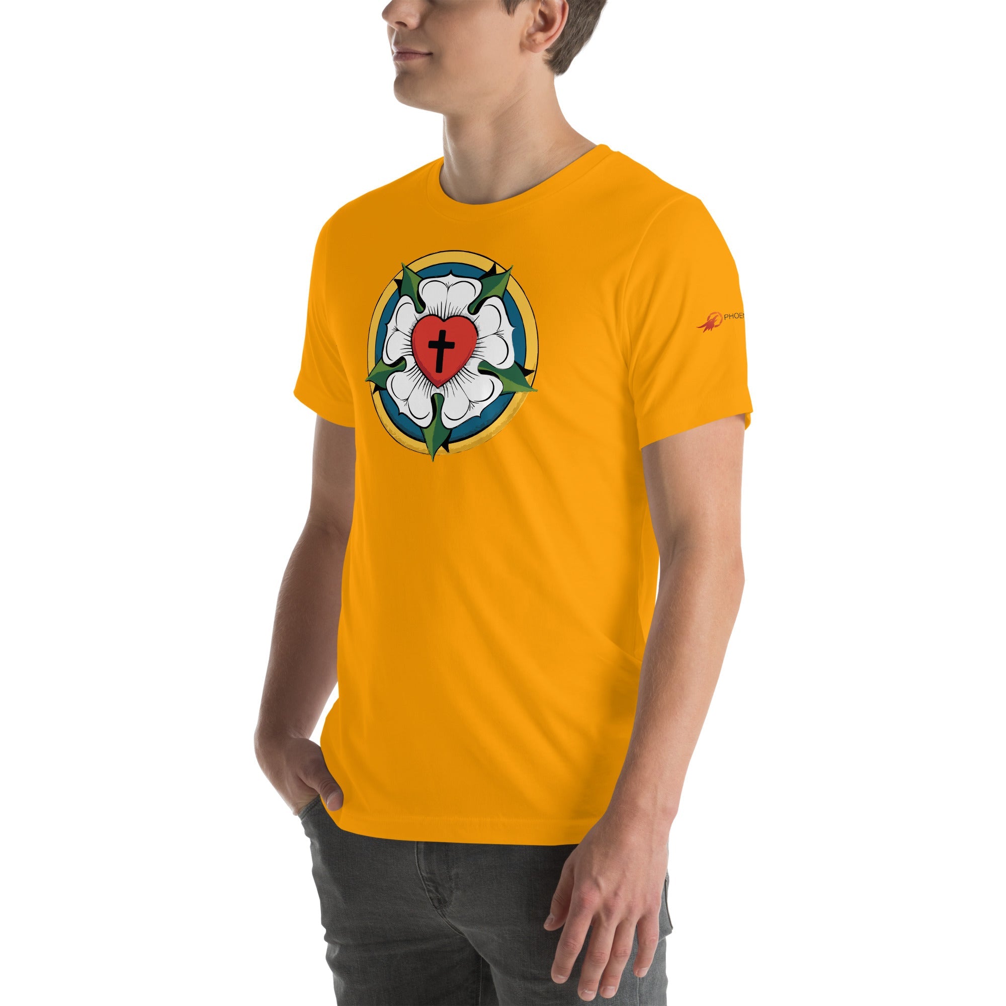 Luther Rose Unisex T-Shirt | Faith in Comfort - Phoenix Anthem, LLC