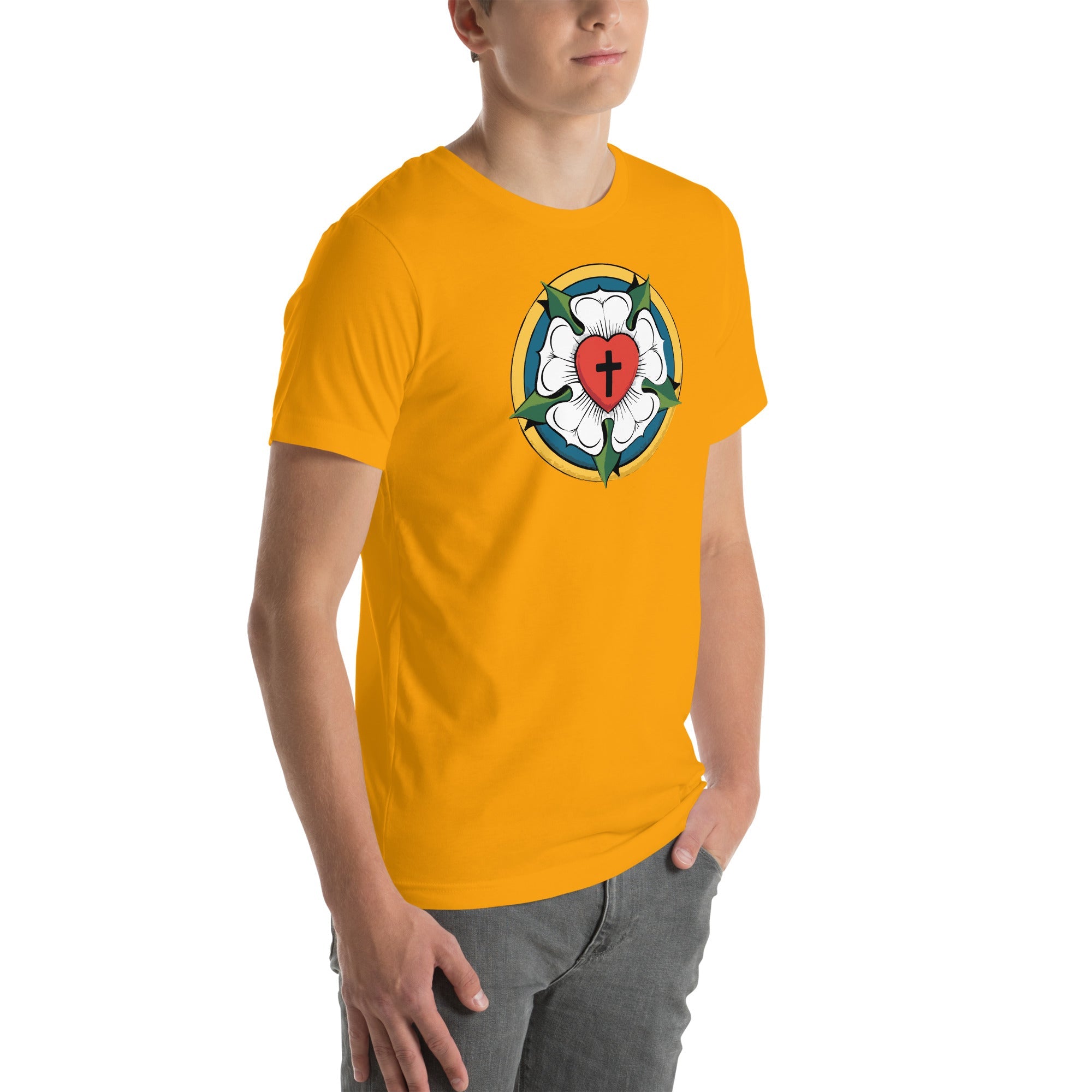 Luther Rose Unisex T-Shirt | Faith in Comfort - Phoenix Anthem, LLC