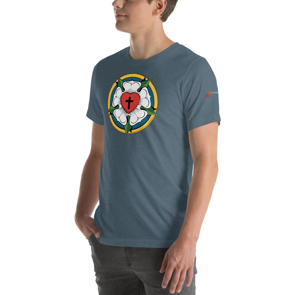 Luther Rose Unisex T-Shirt | Faith in Comfort - Phoenix Anthem, LLC