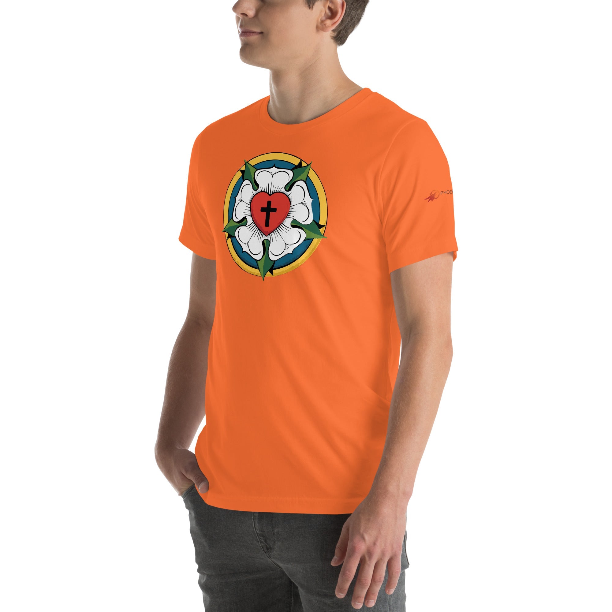 Luther Rose Unisex T-Shirt | Faith in Comfort - Phoenix Anthem, LLC