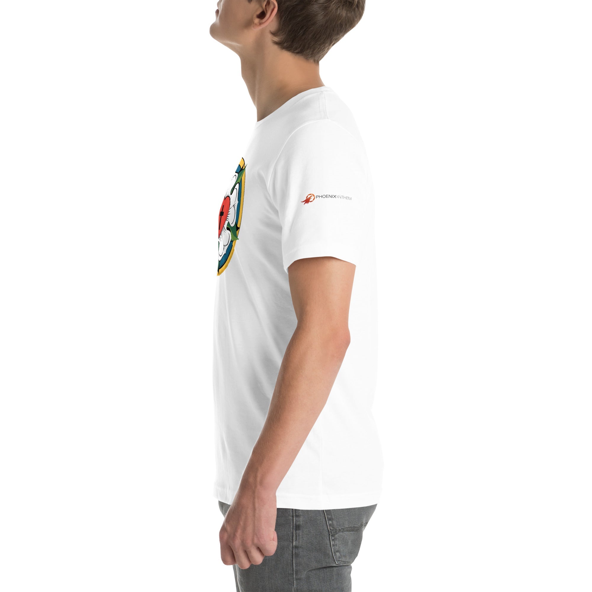 Luther Rose Unisex T-Shirt | Faith in Comfort - Phoenix Anthem, LLC