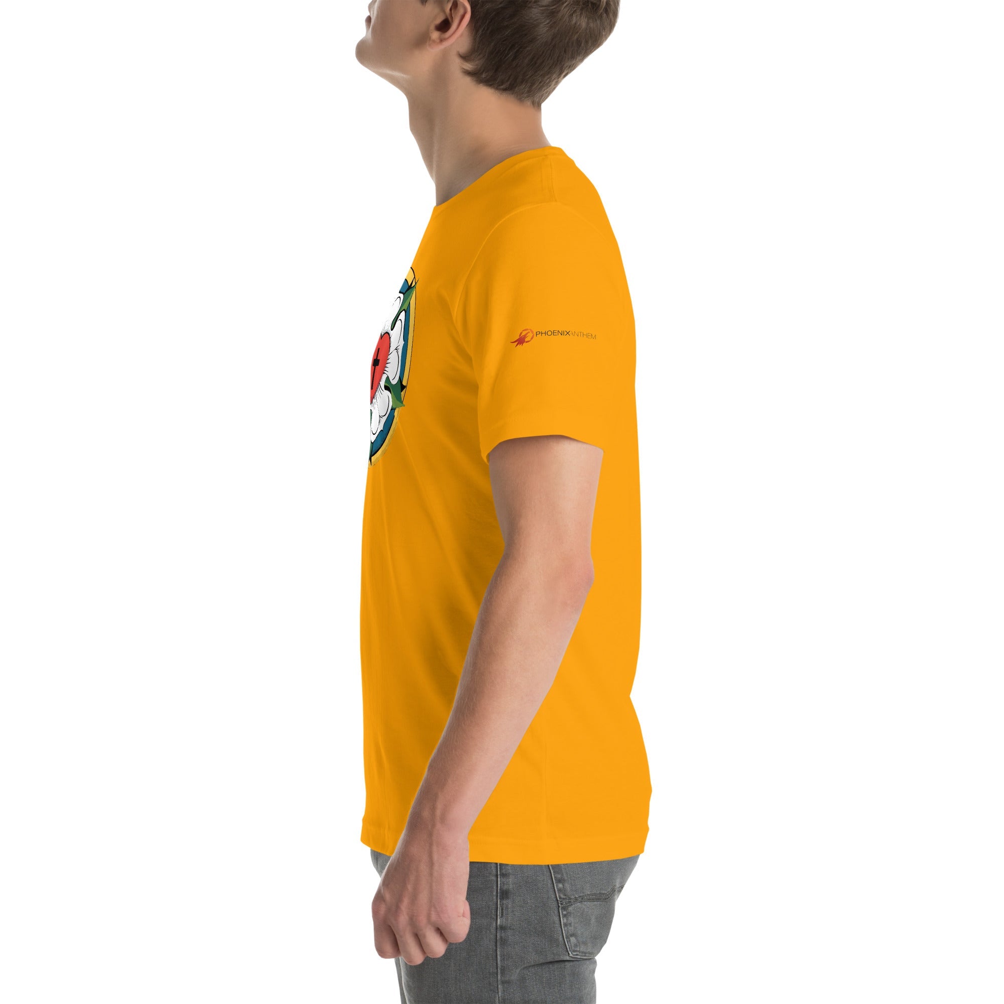 Luther Rose Unisex T-Shirt | Faith in Comfort - Phoenix Anthem, LLC