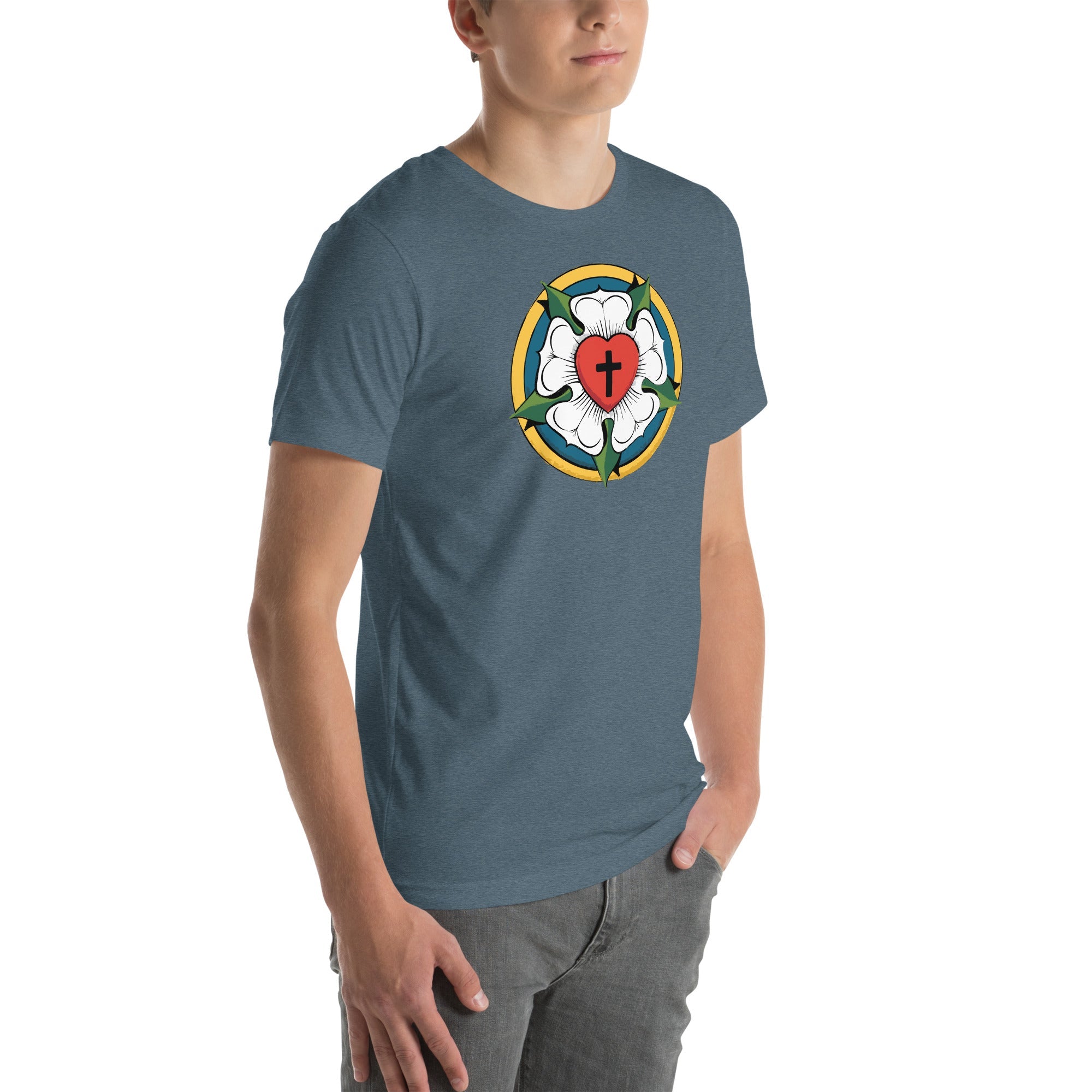 Luther Rose Unisex T-Shirt | Faith in Comfort - Phoenix Anthem, LLC