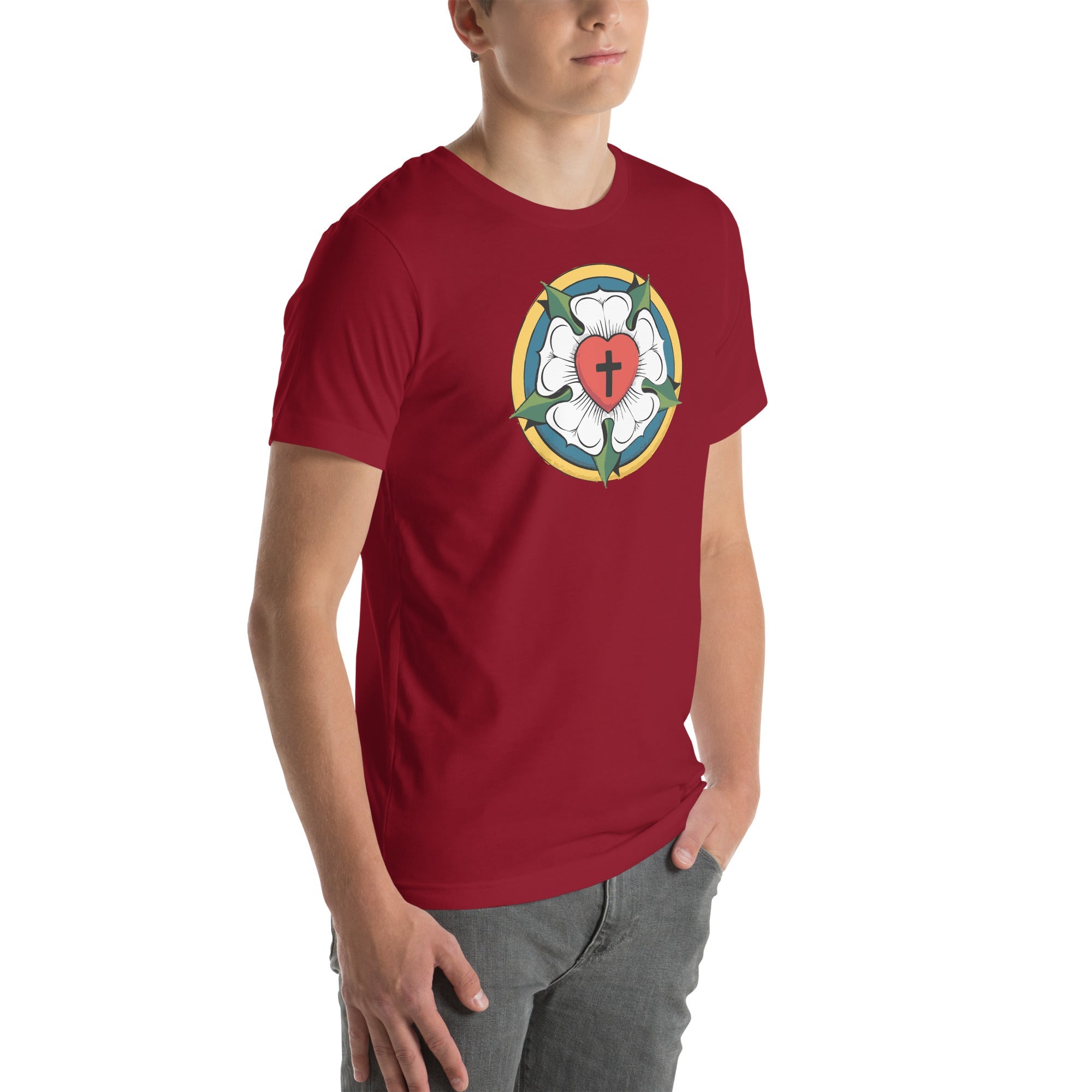 Luther Rose Unisex T-Shirt | Faith in Comfort - Phoenix Anthem, LLC