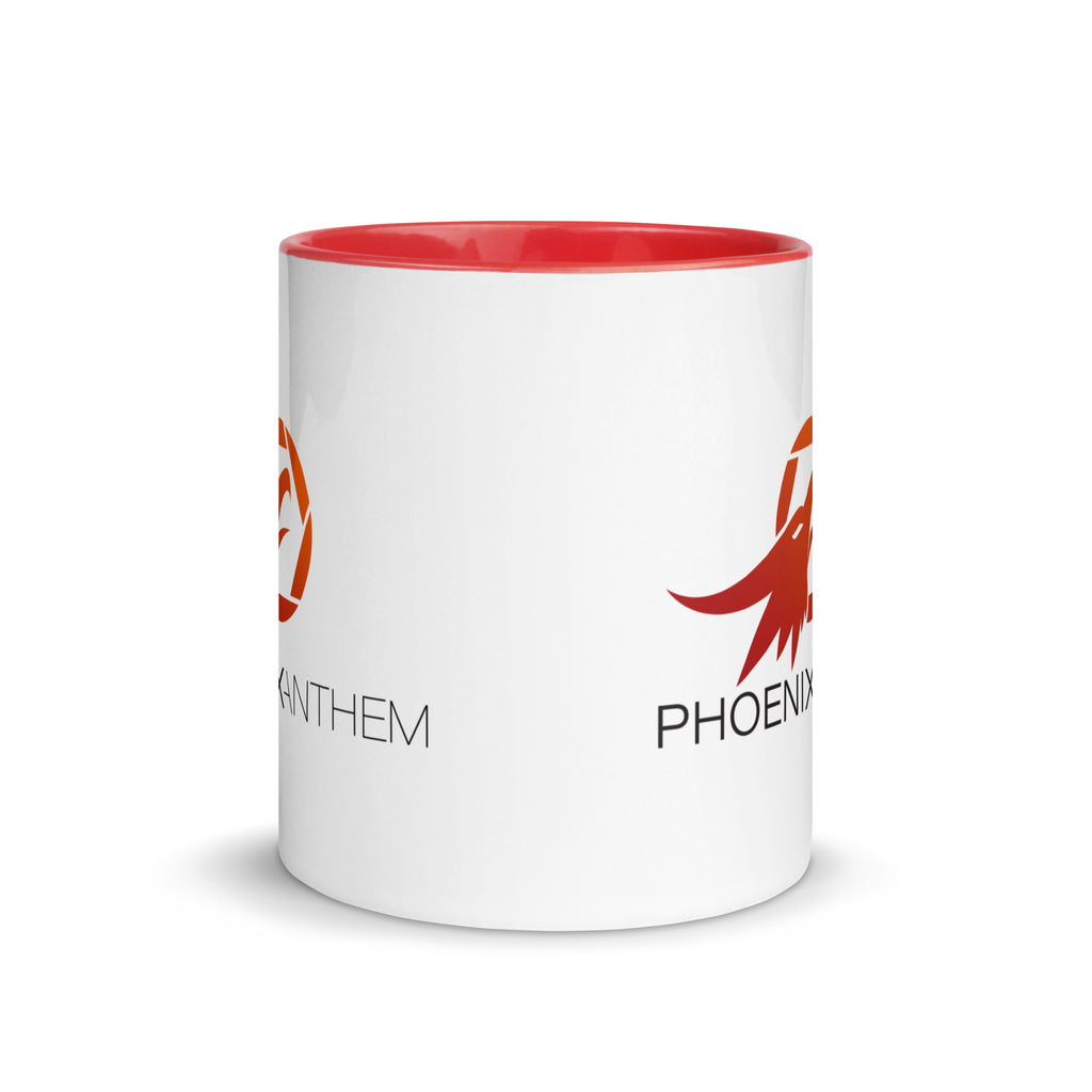 Add a pop of color to your morning devotion with the red-interior Phoenix Anthem mug. Dishwasher-safe ceramic with a Christ-centered design.
