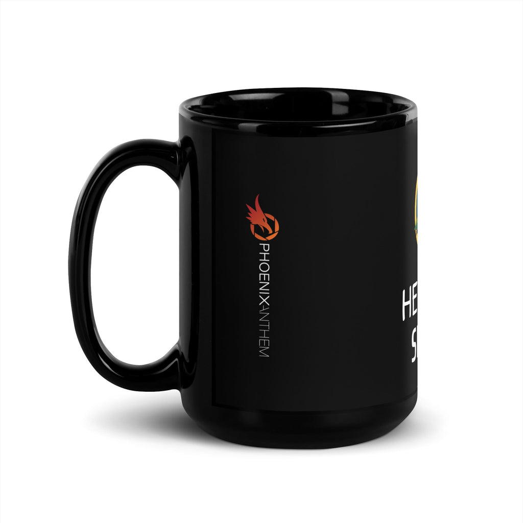 "Send Me" 15 oz Black Glossy Mug - Phoenix Anthem, LLC