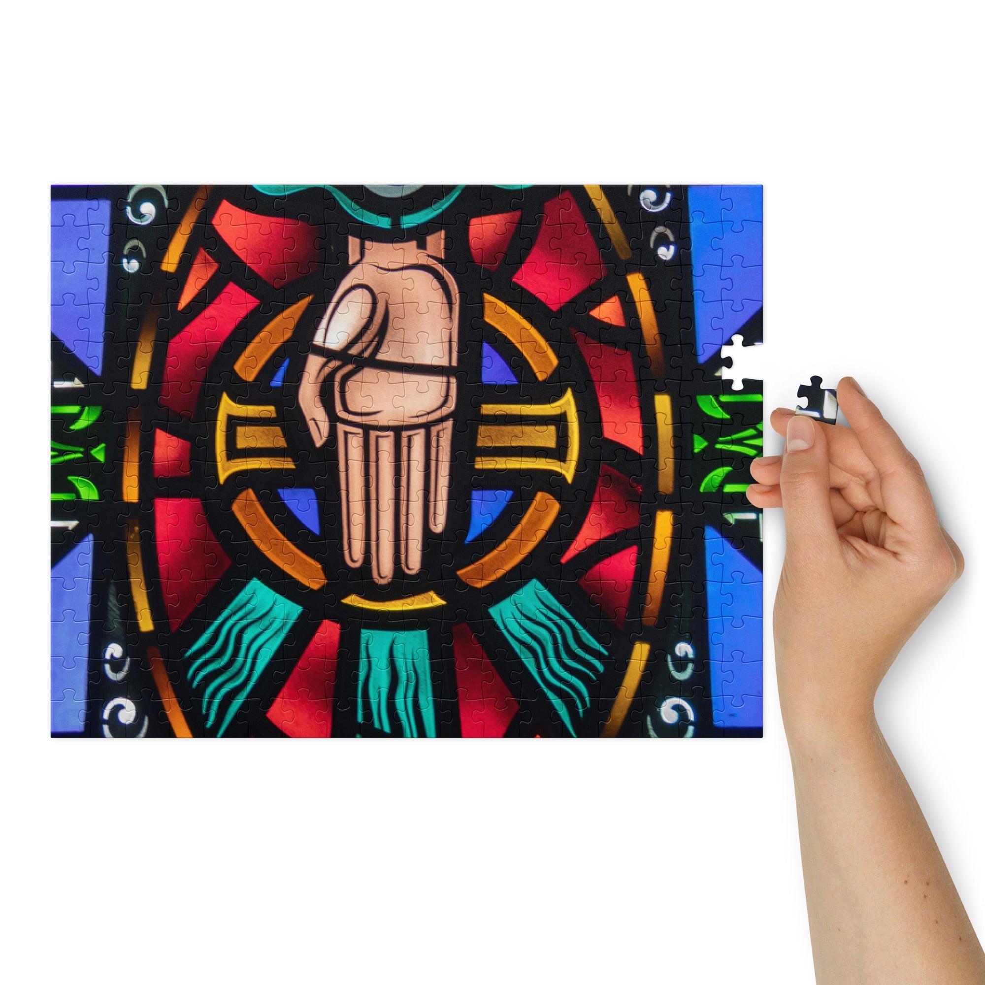 The Hand of Providence – Trinity Lutheran Church Stained Glass Puzzle - Phoenix Anthem, LLC