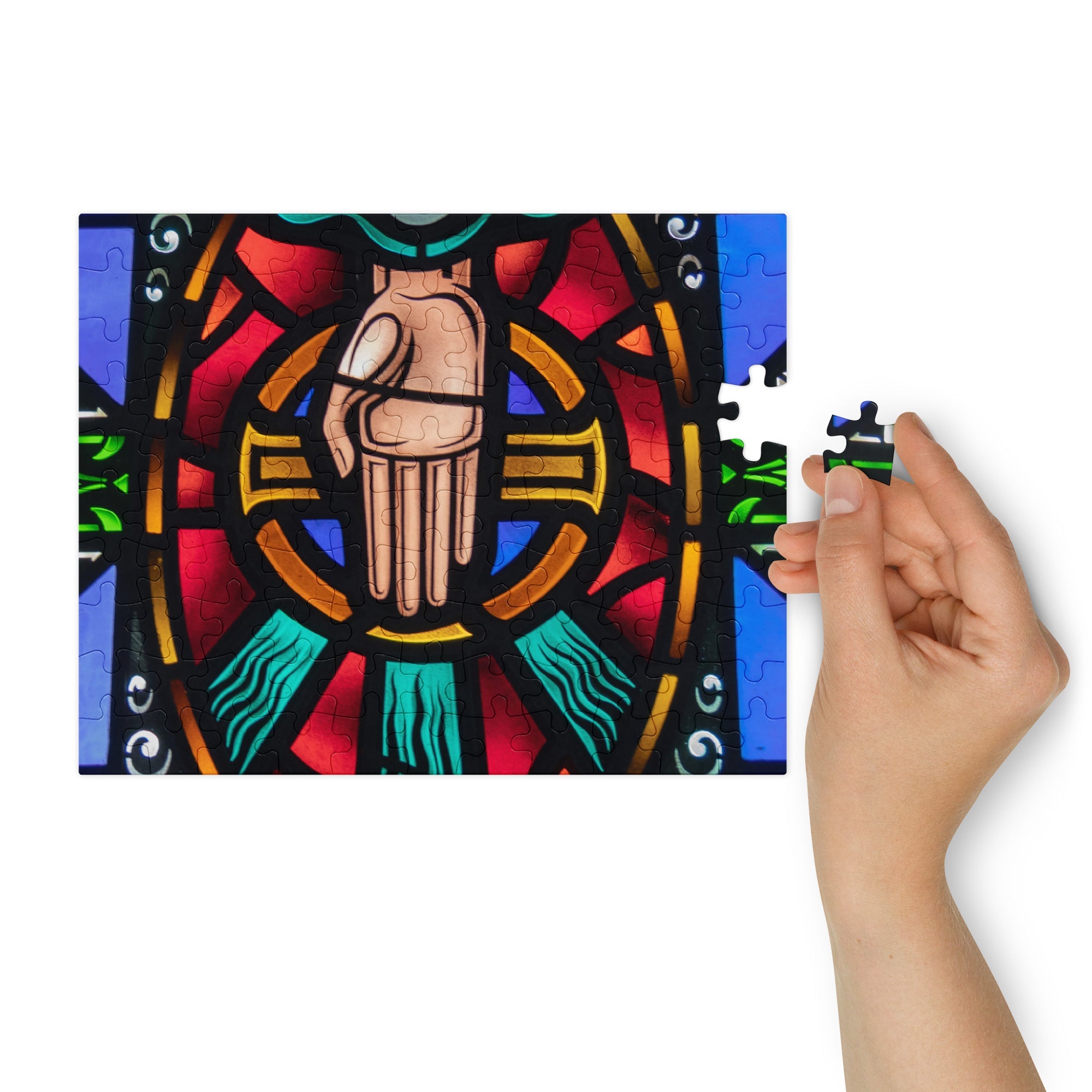 The Hand of Providence – Trinity Lutheran Church Stained Glass Puzzle - Phoenix Anthem, LLC