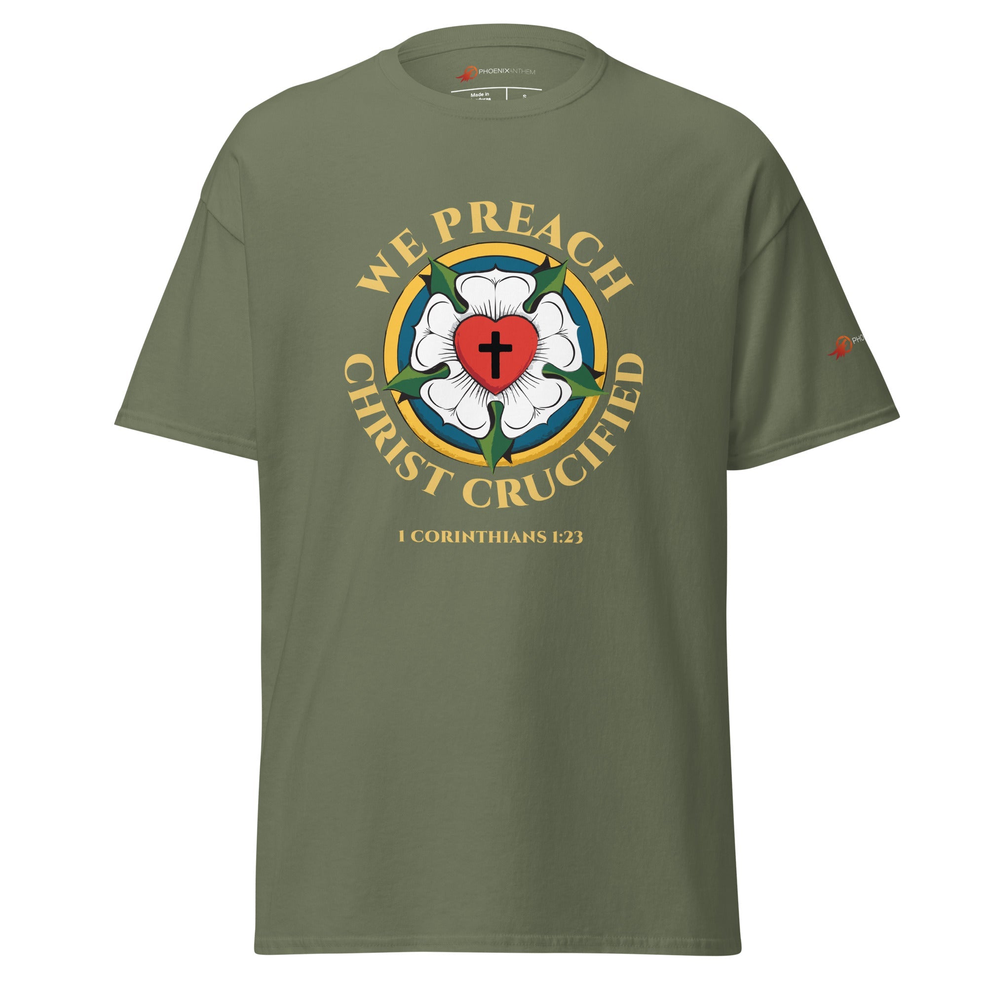 "We Preach Christ Crucified" Unisex Classic Tee - Phoenix Anthem, LLC