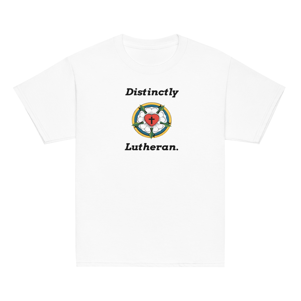 "Distinctly Lutheran" Youth Unisex Cotton Tee