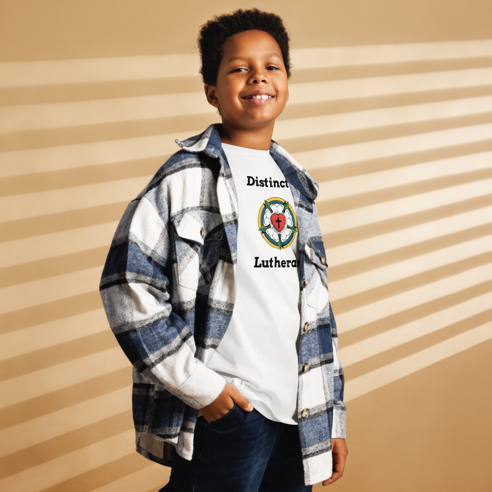 "Distinctly Lutheran" Youth Unisex Cotton Tee
